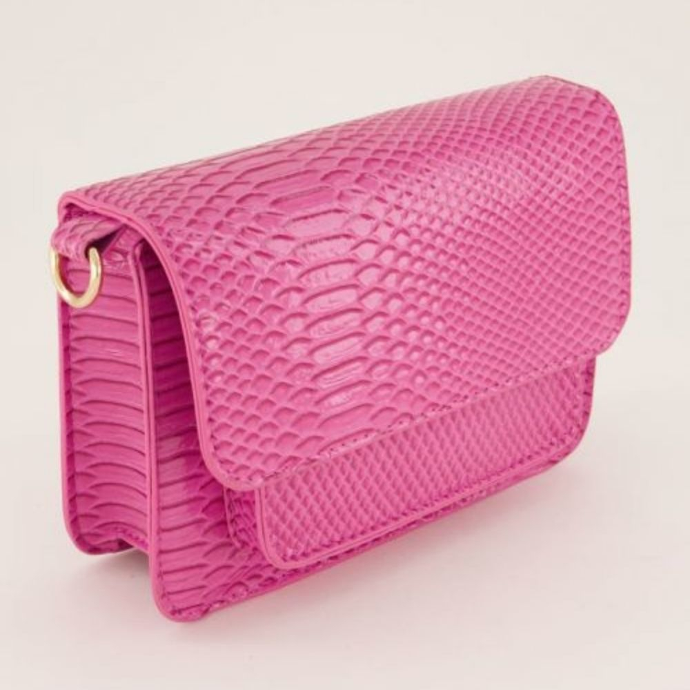 MY JEWELLERY | Croco schoudertas Roze